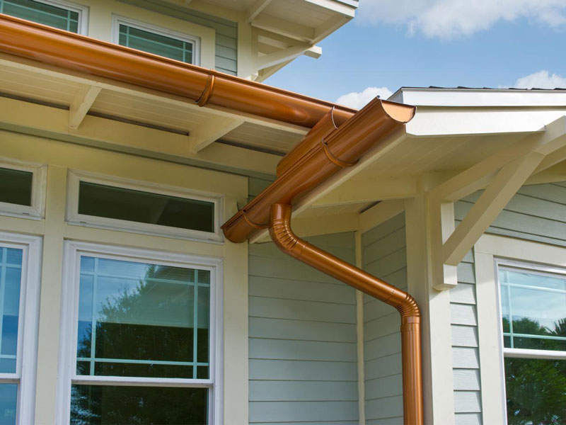 Copper Gutter Installation